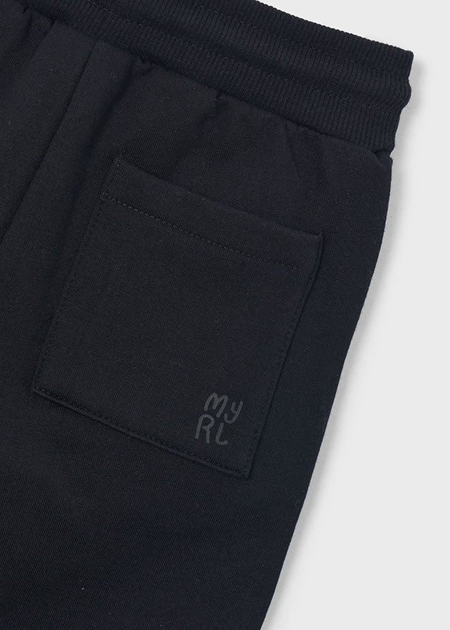 Mayoral Cuffed Fleece Sweatpants - Black