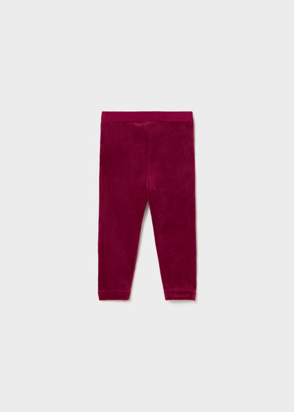Mayoral Baby Basic Velvet Leggings - Raspberry