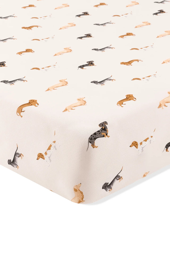 Kyte Baby Crib Sheet - Dachshund