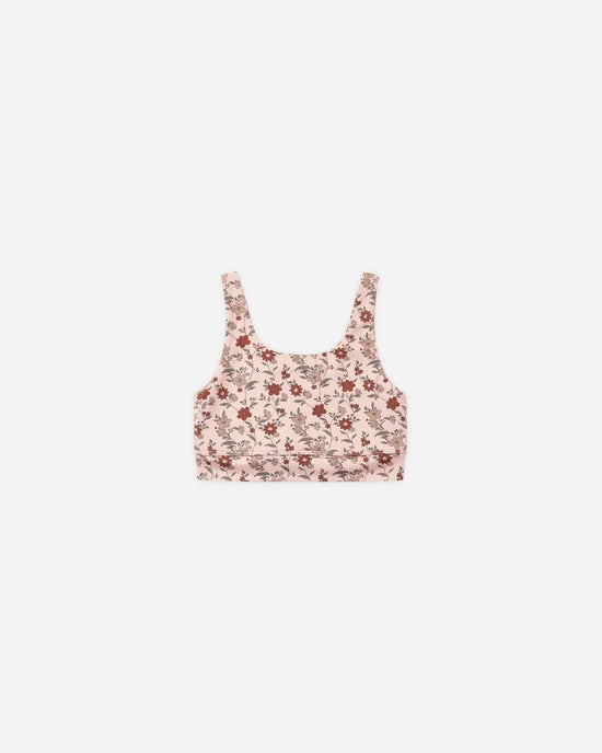 Rylee and Cru Swift Sports Bra - Pink Floral
