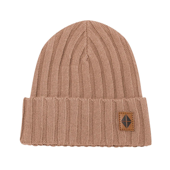 Kyte Baby Chunky Knit Ribbed Beanie - Latte