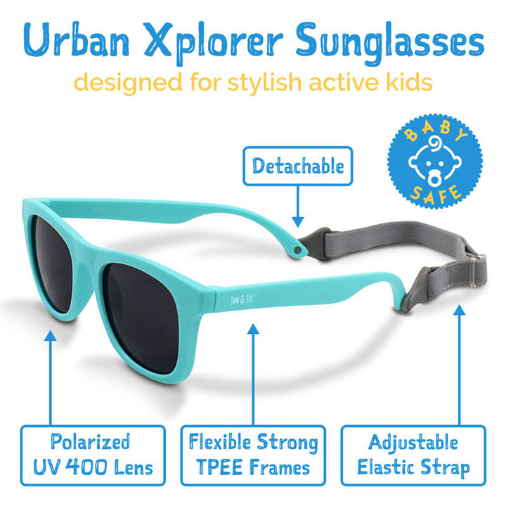 Jan &amp; Jul Kids Urban Xplorer Sunglasses - Frosty Mint Aurora