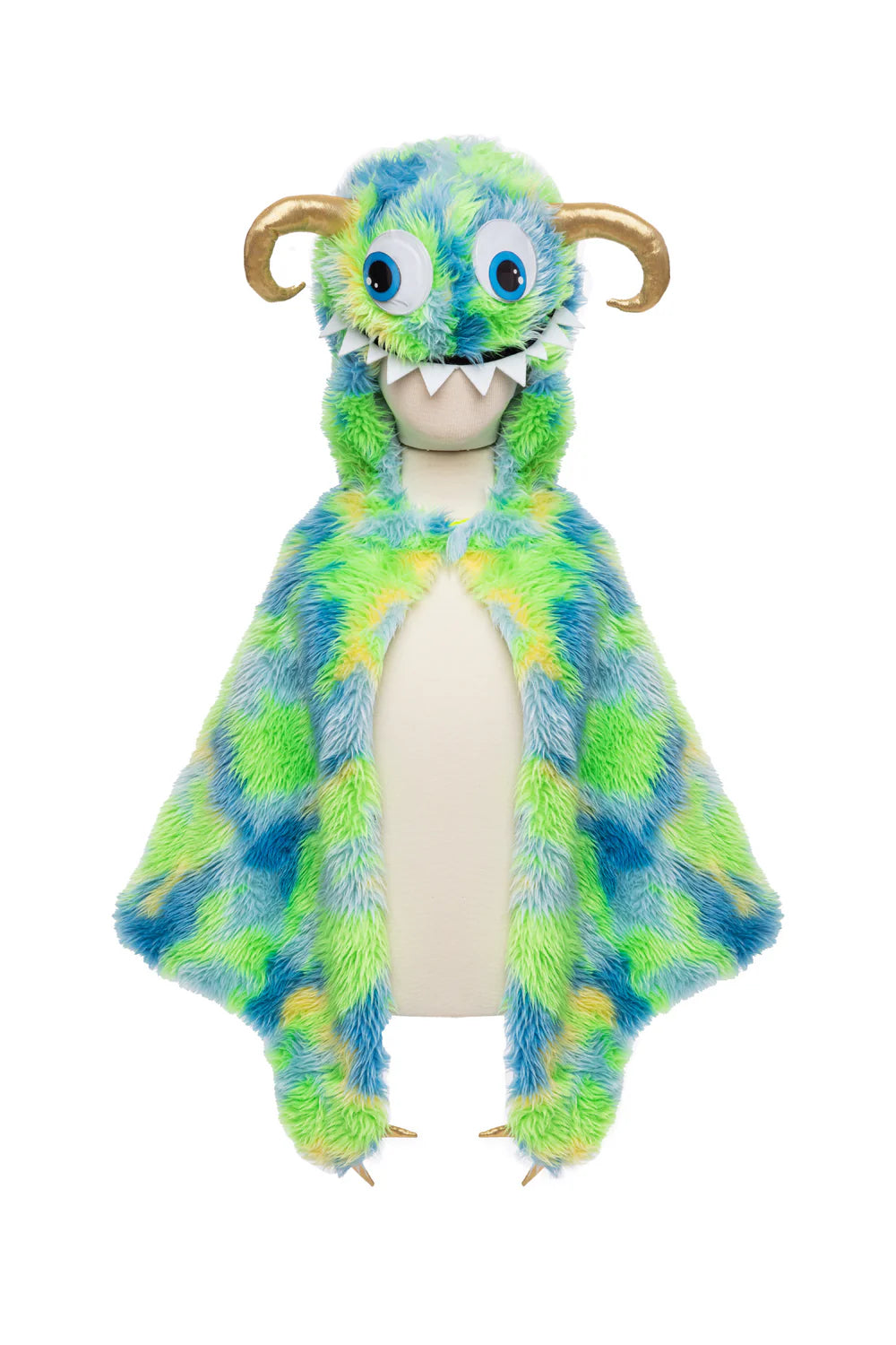 Great Pretenders Swampy the Monster Cape - Green/Blue