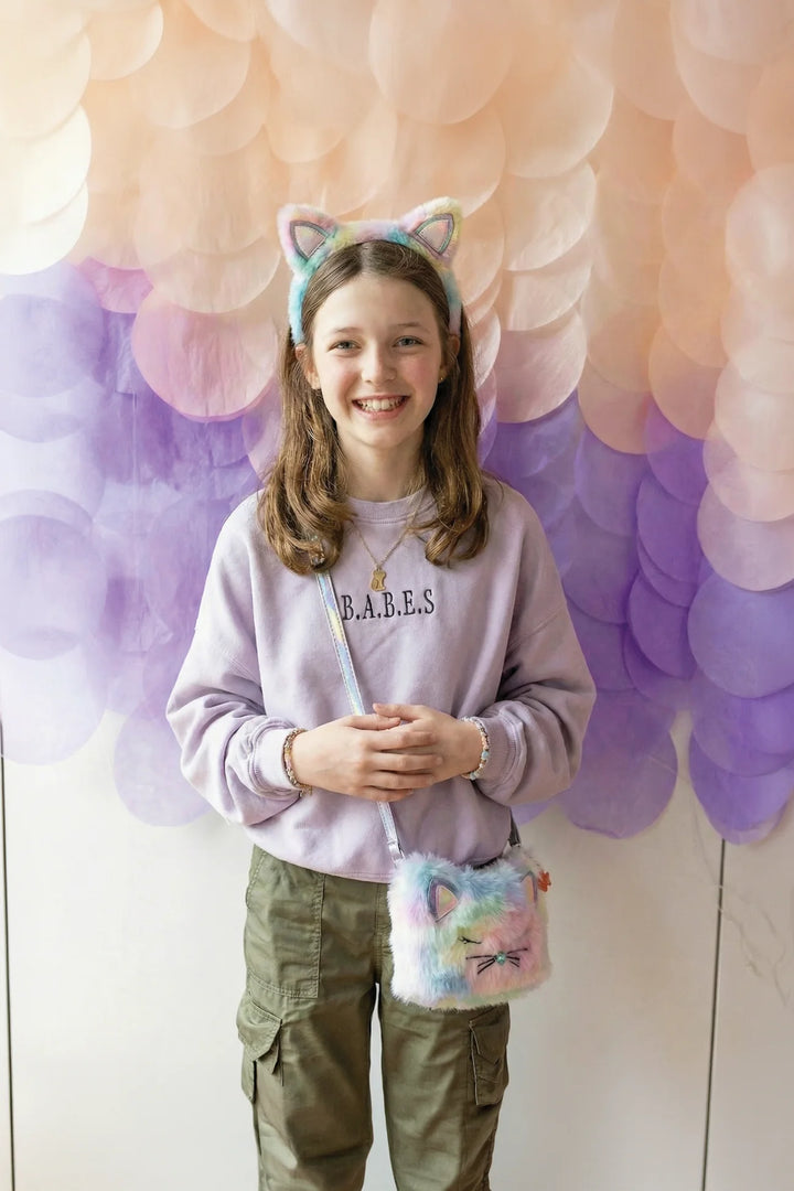Great Pretenders Rainbow Furry Kitty Headband