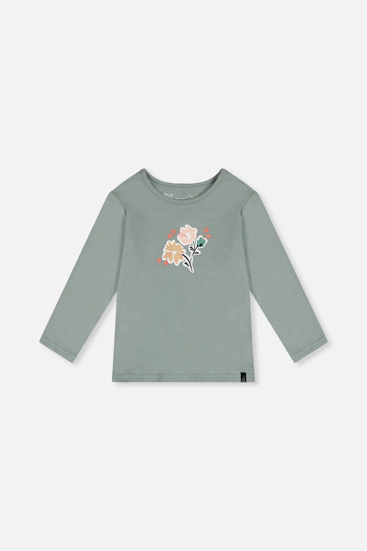 Deux Par Deux Organic Cotton Long Sleeve Shirt - Chinois Green