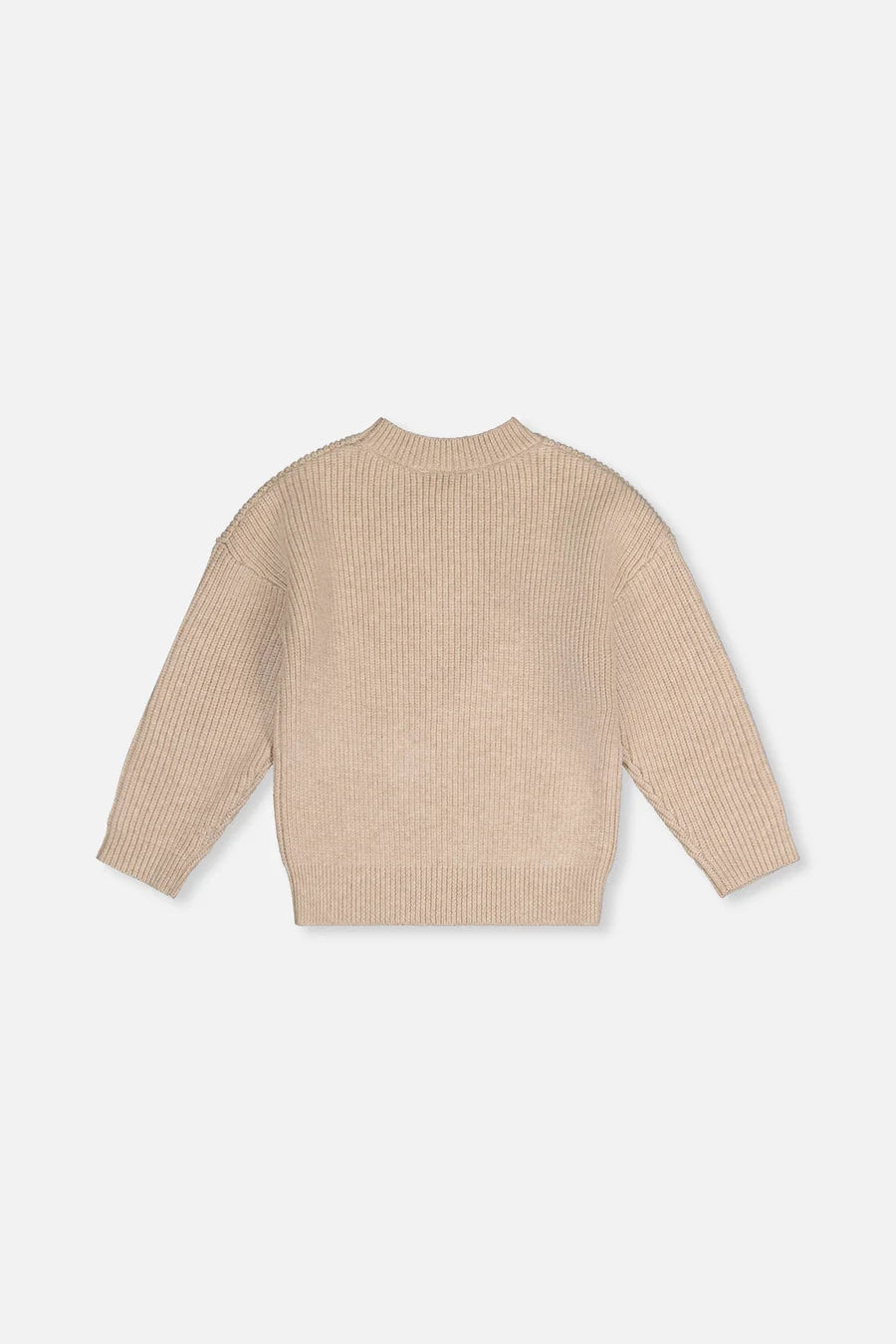 Deux Par Deux SSweater with Bow - Beige