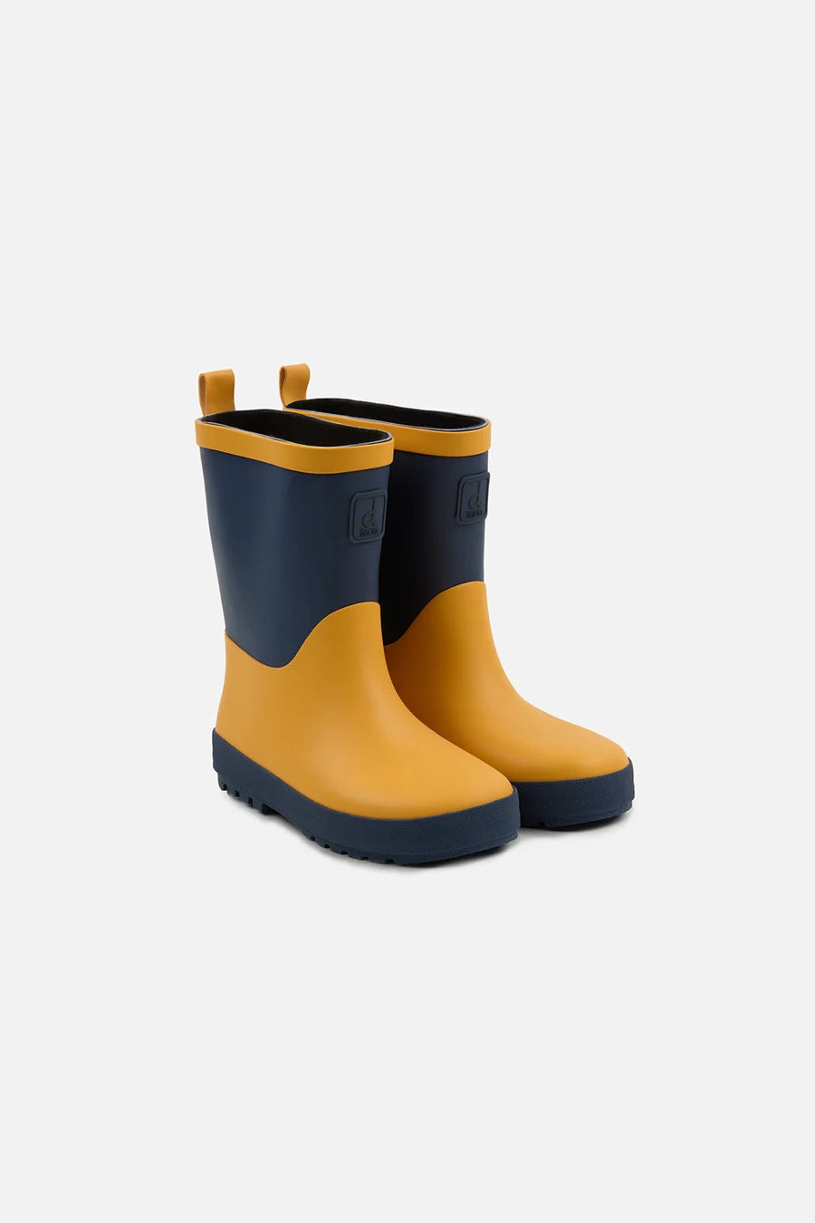 Deux Par Deux Rain Boot - Yellow/Navy