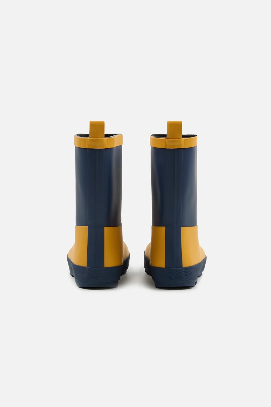 Deux Par Deux Rain Boot - Yellow/Navy