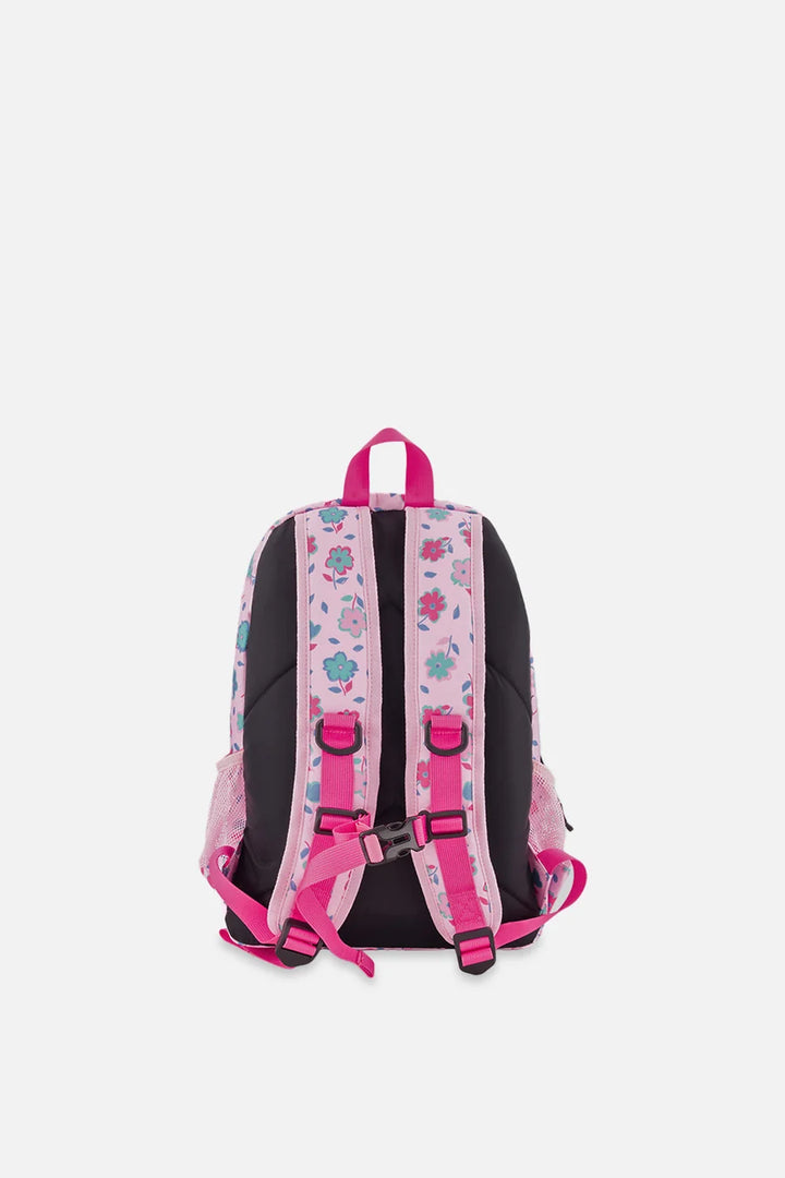Deux Pae Deux Little Kids Backpack - Pink Printed Flowers