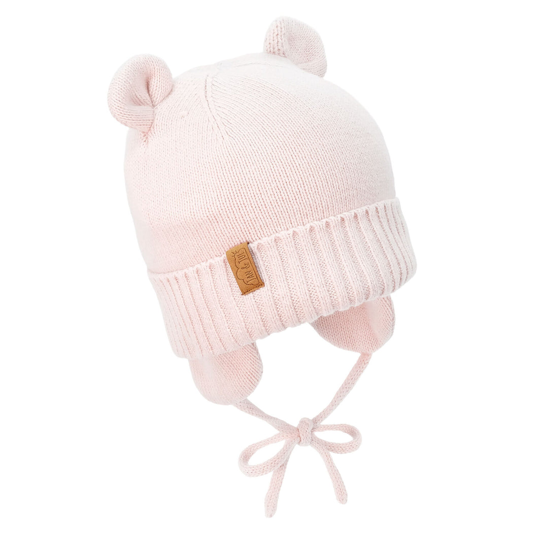 Jan &amp; Jul Bear Knit Winter Hat - Light Pink
