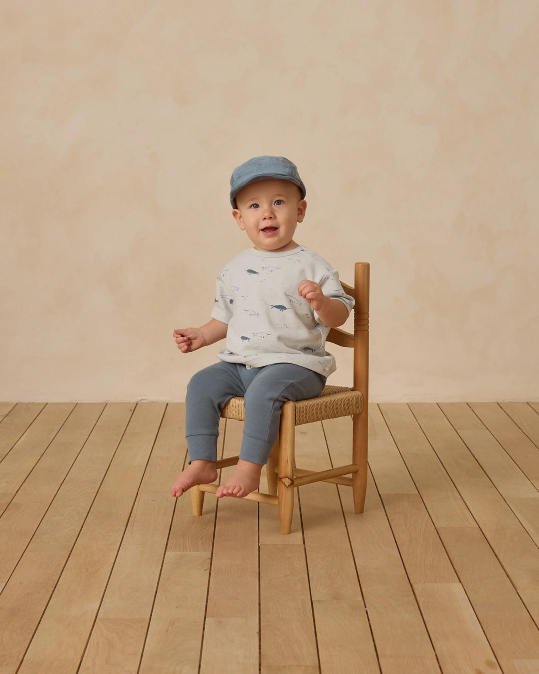 Quincy Mae Drawstring Pant - Ocean