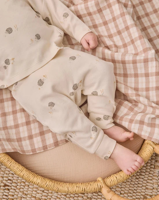 Quincy Mae Drawstring Pants - Hedgehog