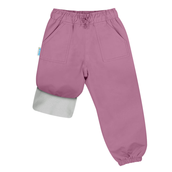 Jan &amp; Jul Cozy-Dry Rain/Snow Pants (Fleece Lined) - Dark Plum
