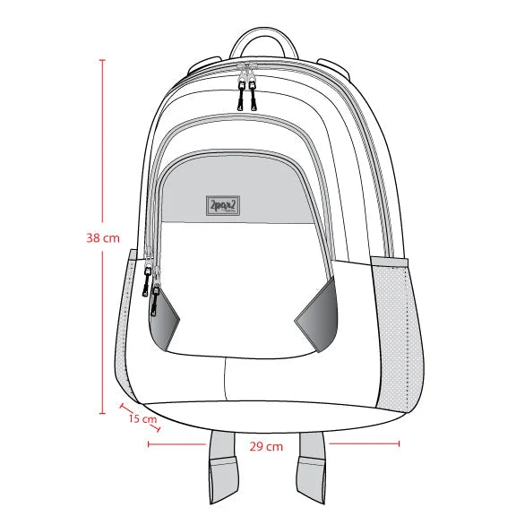 Deux Pae Deux Little Kids Backpack - Pink Printed Flowers