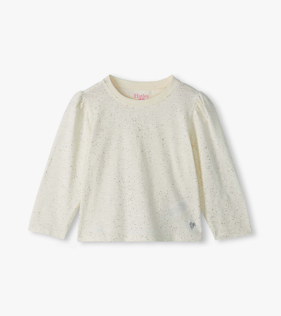 Hatley Long Sleeve Basic Tee - Cream Hot Melt