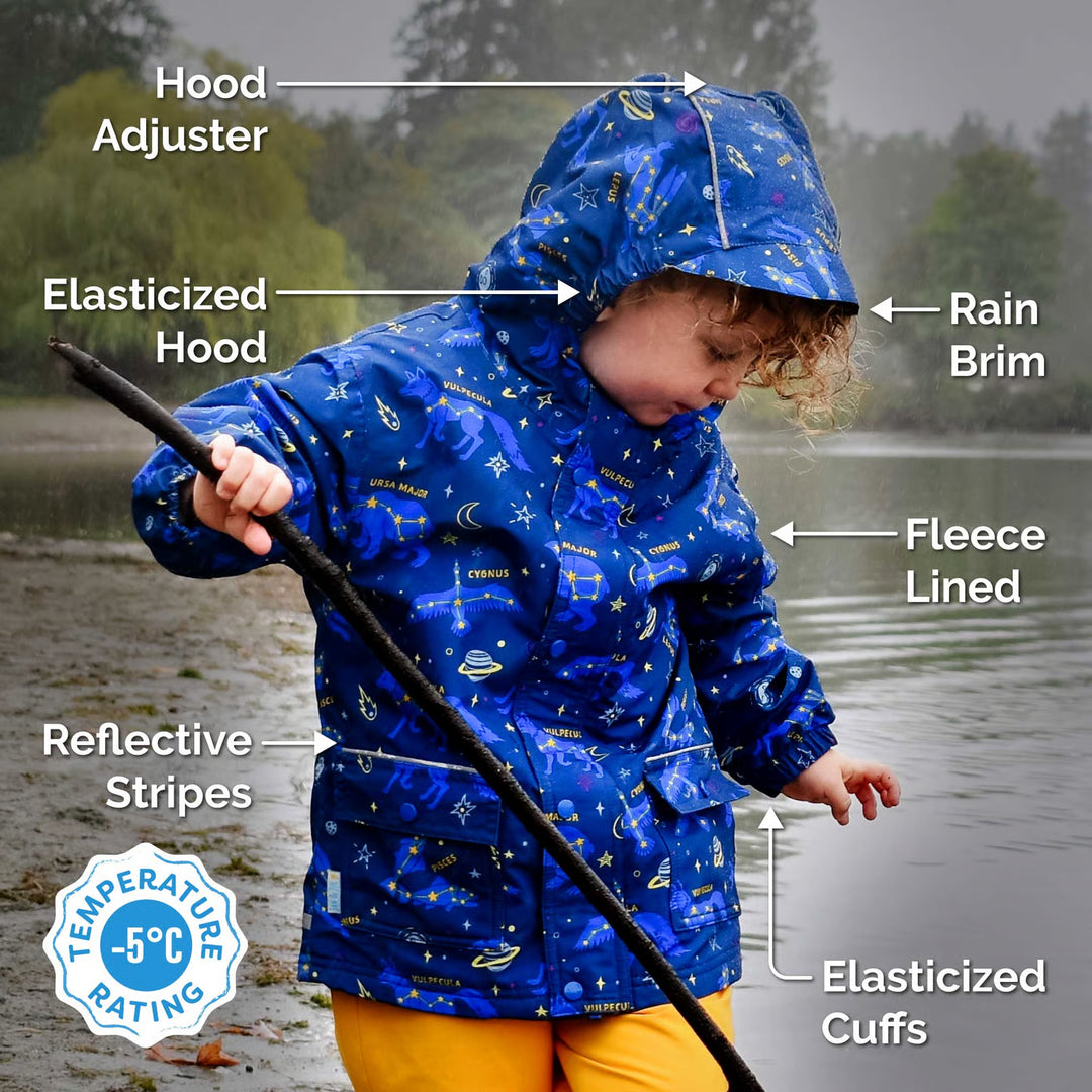 Jan &amp; Jul Cozy-Dry Rain Jacket - Apricot Flower
