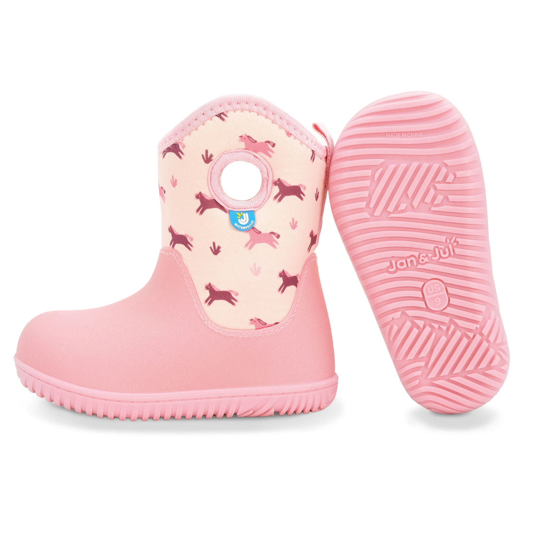 Jan &amp; Jul Toasty-Dry Lite Winter Boots - Pink Ponies