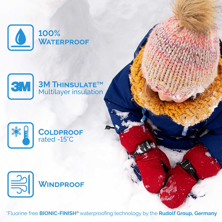Jan &amp; Jul Toasty-Dry Waterproof Snow Mittens - Dark Navy