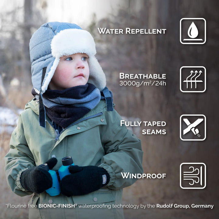 Jan &amp; Jul Toasty-Dry Trapper Winter Hat - Dark Navy