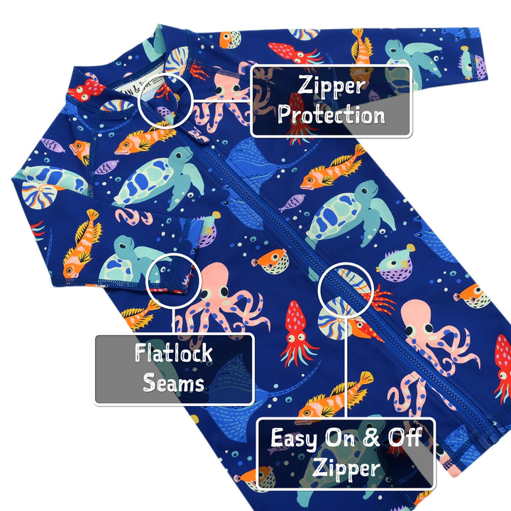 Jan &amp; Jul Sun &amp; Splash UV Jumpsuit - Otter