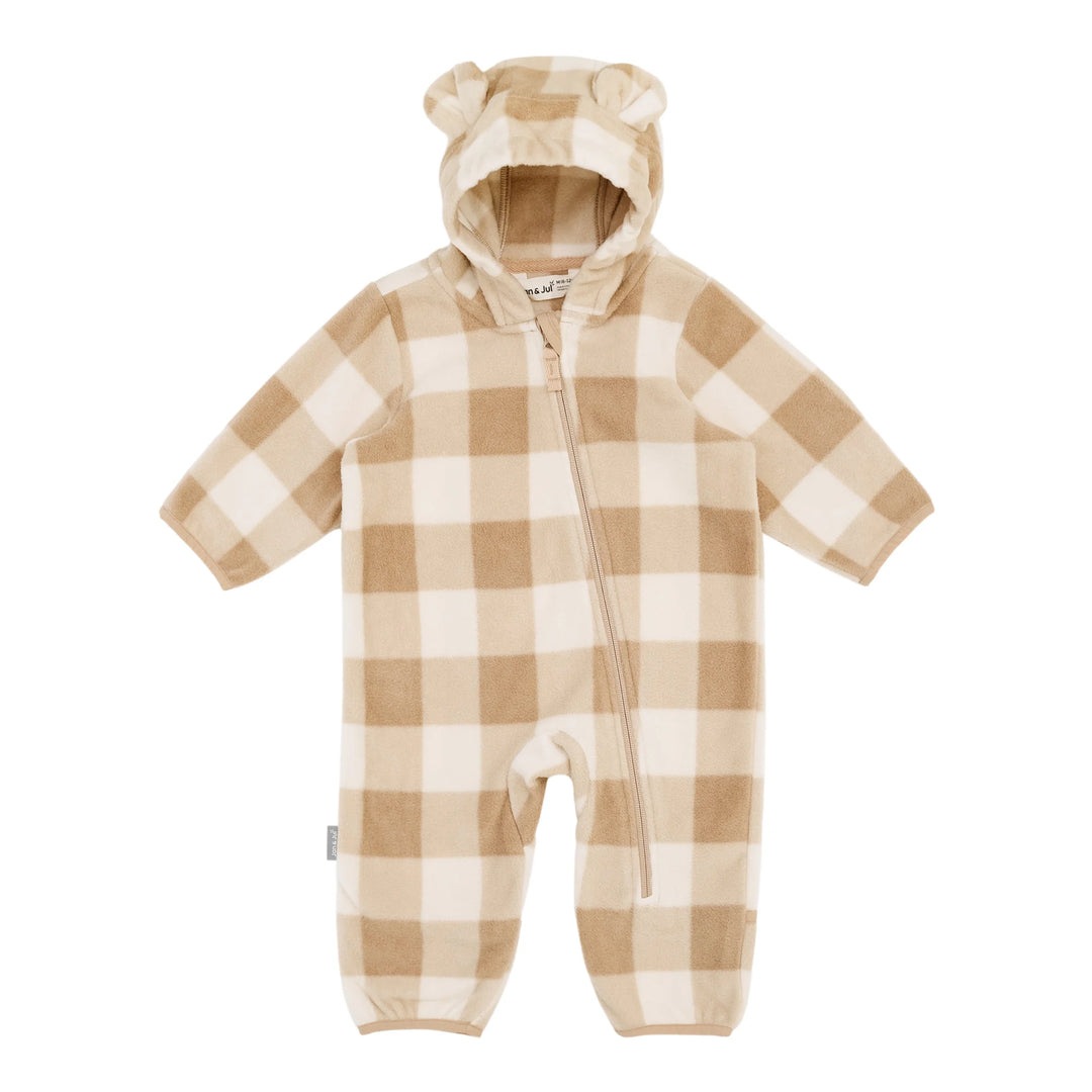 Jan &amp; Jul Fleece Suit - Brown Plaid