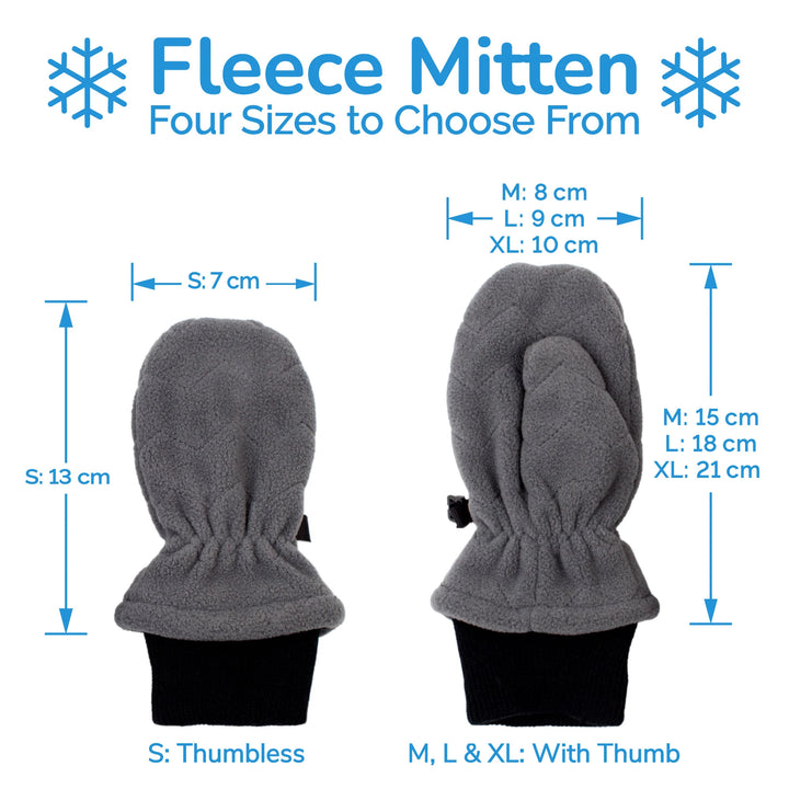 Jan &amp; Jul Fleece Mittens w/Ribbed Cuff - Dusty Pink