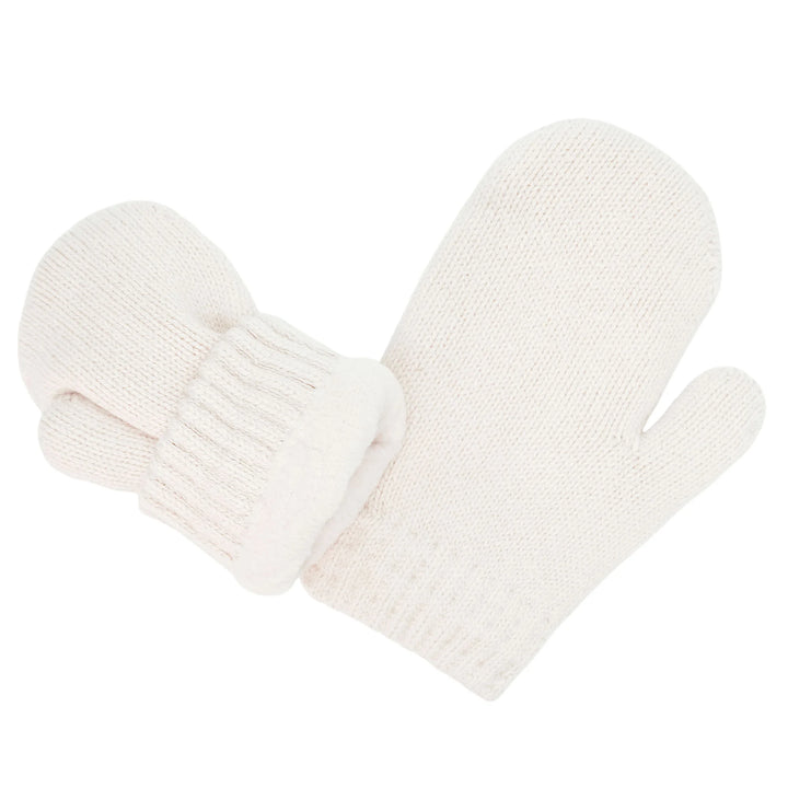 Jan &amp; Jul Knit Wi\nter Mittens - Vanilla Cream