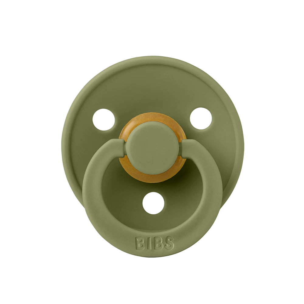 BIBS Round Colour Pacifiers - Size 2 (6-18m)