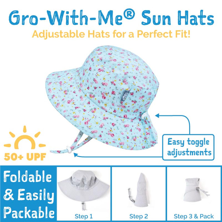 Jan &amp; Jul Gro-With-Me Bucket Hats  - Rainbow