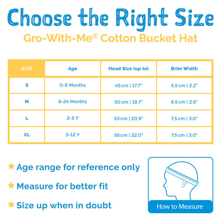 Jan &amp; Jul Gro-With-Me Bucket Hats  - Rainbow